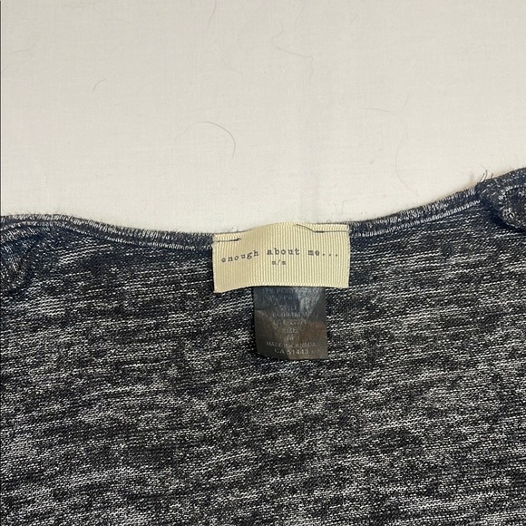 Enough About Me Gray and Black Relaxed Top - Picture 2 of 7
